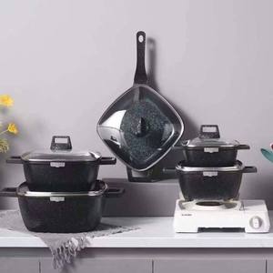 ชุดหม้อซุปทรงสี่เหลี่ยม21ชิ้นชุดหม้ออลูมิเนียมหม้อหินข้าวสาลี - Product Image 5