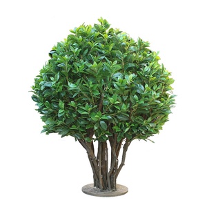 Simülasyon defne ağacı açık tema parkı yeşillik peyzaj dekoratif yangın geciktirici Banyan ağacı - Product Image 5