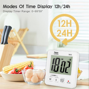 Portatile 100 minuti di plastica grande schermo digitale cucina Timer da cucina con LED indicatore luminoso di allarme - Product Image 4