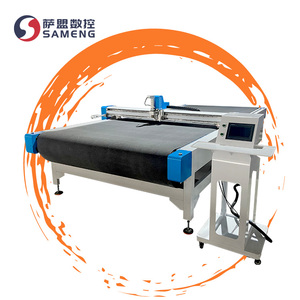 Caricamento e scarico automatici abbigliamento tessile/panno/indumenti tondo/taglierina a coltello oscillante macchina da taglio per tessuti da tappezzeria - Product Image 1