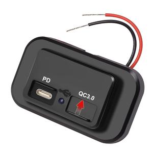露营车改装充电器DC5V/3.1A 12v双<span class=keywords><strong>USB</strong></span>端口充电插座配件房车野营房车巴士船用
