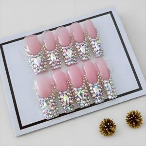 2025 Most Popular High Quality Handmade Press on Nails Full <strong>Cover</strong> Luxury Acrylic False Nails for Wholesale <strong>Buyers</strong> - Product Image 5
