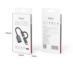 GS02 Yesido 2 In 1 MicroประเภทC Otgอะแดปเตอร์โทรศัพท์มือถือUsbหญิงชายประเภทC Usb C Microอะแดปเตอร์สําหรับSamsung - Product Image 6