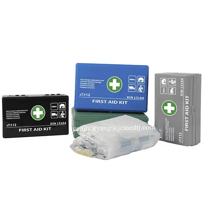 DIN 13167 roadside emergency first aid kit box case for cars