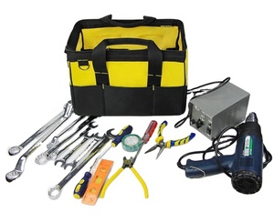 Electrician Work Plumbers Polyester Kit <strong>Bag</strong> <strong>Tool</strong> <strong>Bag</strong> with Shoulder Strap Household Working Handbag - Product Image 1