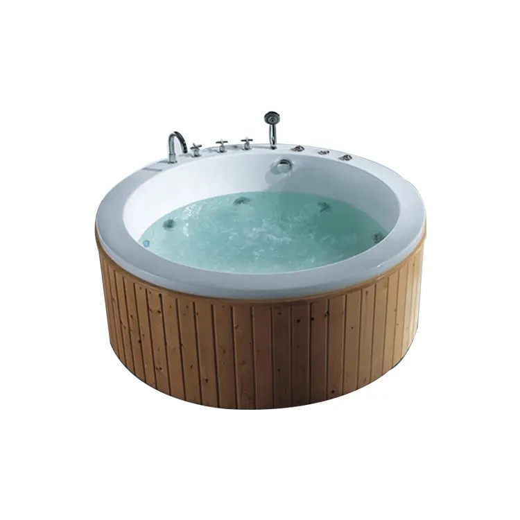 Factory price european style spa equipment round massage bathtub