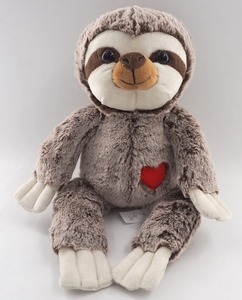 Customized Cute Lovely Soft Grey <strong>Plush</strong> Stuffed <strong>Sloth</strong> Toys