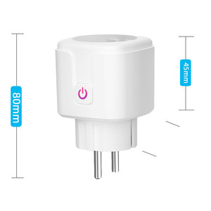 Tuya WiFi Smart Socket 16A 20A EU UK Plug supporta Smart Life APP controllo vocale Power Monitor presa Timer per Google Home Alexa - Product Image 4