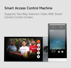 Sistema de videoportero inteligente de 8 pulgadas, intercomunicador inalámbrico de 2 vías, cámara HD de doble lente, Kit de hogar inteligente de 2M de píxeles para Android IPS Wifi - Product Image 5