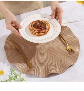 热销PP隔热餐桌垫褶边防烫餐垫可定制垫 - Product Image 4