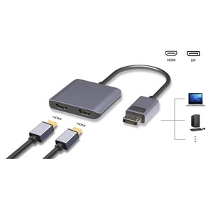 Dual HDMI 4K60HZ + tipo C Power 5V2A 2 en 1 DP portátil a estación de acoplamiento Dual HDMI - Product Image 2