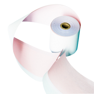 Venta al por mayor de papel de copia de ordenador sin carbón 9,5x5,5 rollo de papel sin carbón de impresión de oficina de 3 capas - Product Image 1