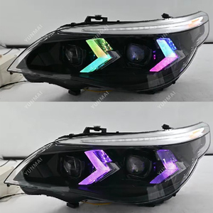 ชุดไฟหน้า LED รถยนต์ดัดแปลง E60 BMW 5 Series 2008-2010โปรเจคเตอร์คู่ LED RGB DRL - Product Image 5