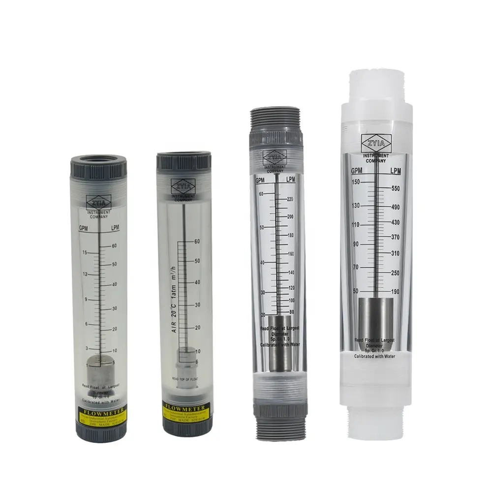 LZM-G serie zyia chimica ro acrilico in linea tipo di misuratore di portata dell'acqua/acqua di mare misuratore di portata