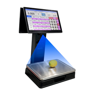 Supporto di rete e personalizzazione del Software ad alta risoluzione doppio Display registratore di cassa AI bilance - Product Image 1