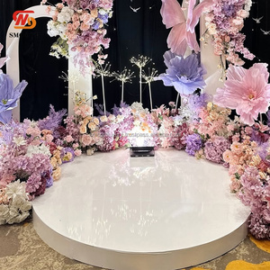 PVC trắng mịn nửa vòng tròn trắng tròn sân khấu tròn thân mật sân khấu đám cưới - Product Image 2