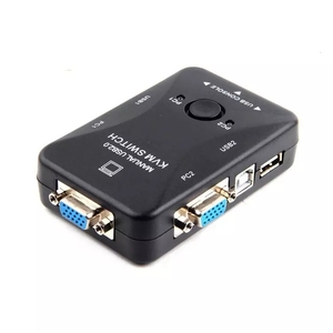 工厂出口输入2输出1 VGA KVM开关OSD热插拔USB 2.0笔记本电脑高速VGA KVM开关 - Product Image 1