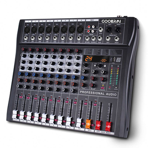RX8-6 8 kanal ve 24 çeşit DSP profesyonel dijital mikser, stüdyo, karaoke odası, DJ kontrollü ses mikseri. - Product Image 2