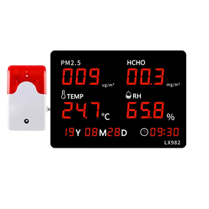 air Quality Monitor High-precision PM2.5 HCHO With <strong>Large</strong> Screen LED External Alarm Thermometer <strong>Hygrometer</strong> - Product Image 1