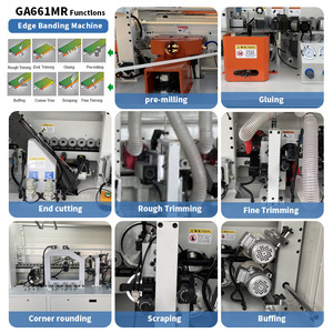Otomatik çok fonksiyonlu PVC yumuşak şekillendirme kenar bantlama PLC bileşenleri ile ağaç işleme makinesi yapıştırma ve parlatma yeni - Product Image 3