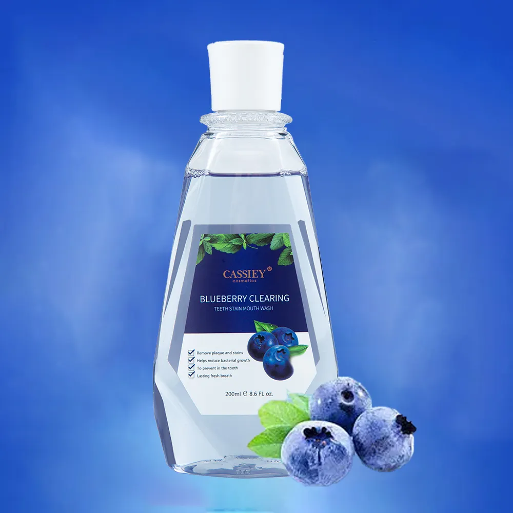 OEM/ODM Factory Custom Portable Natural Organic Herbal Mouth Wash Anti-batterico sbiancamento dei denti collutorio liquido