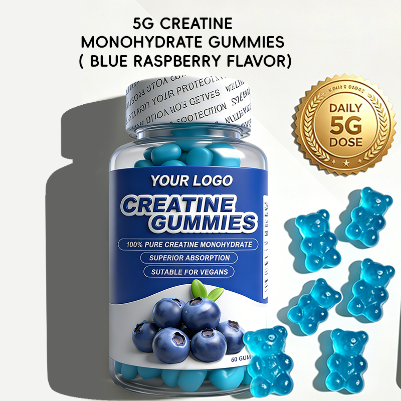 Gomitas de Monohidrato de Creatina 5g (Sabor Frambuesa Azul)