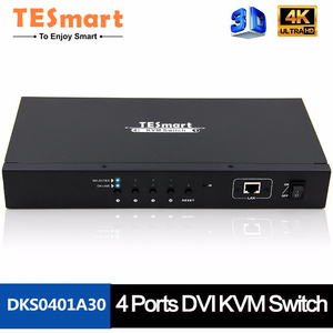 适用于4台计算机的TESmart DVI通用串行总线KVM交换机4进1出DVI切换器与音频4端口DVI KVM通用串行总线交换机共享键盘鼠标 - Product Image 5