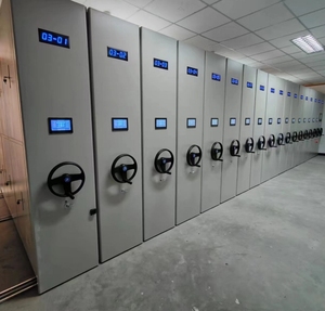 Electric Dense Cabinet Intelligent Dense Shelves Hand Cranked <strong>Computer</strong> Operated Mobile File Data Archive Cabinet - Product Image 3