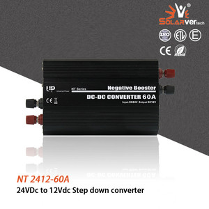 Convertidor reductor de 24V CC a 12V CC, amplificador negativo de CC a CC, 6OA, entrada Dc24V, 0utput Dc12V