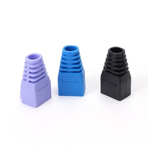 8P8C ป้องกัน Cat5 Cat6 RJ45 ฝาครอบปลั๊กโมดูลาร์ PVC ขั้วต่อรองเท้าบู๊ทส์ปลั๊ก rj45 - Product Image 5