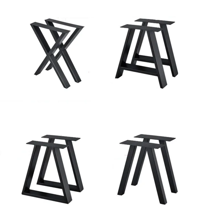 Gambe da tavolo in ghisa industriale struttura in acciaio a forma di T scrivania panca da ufficio sala da pranzo mobili da pranzo gambe da tavolo in metallo per tavolo