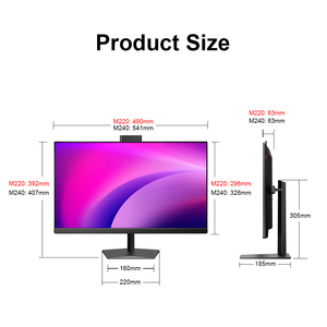 Factory Direct Sale 21.5 Inch AIO Desktop PC Intel Core I5 11th Gen Processor 2.6GHz All in One Pc with Pop-up Camera Speakers - Product Image 2