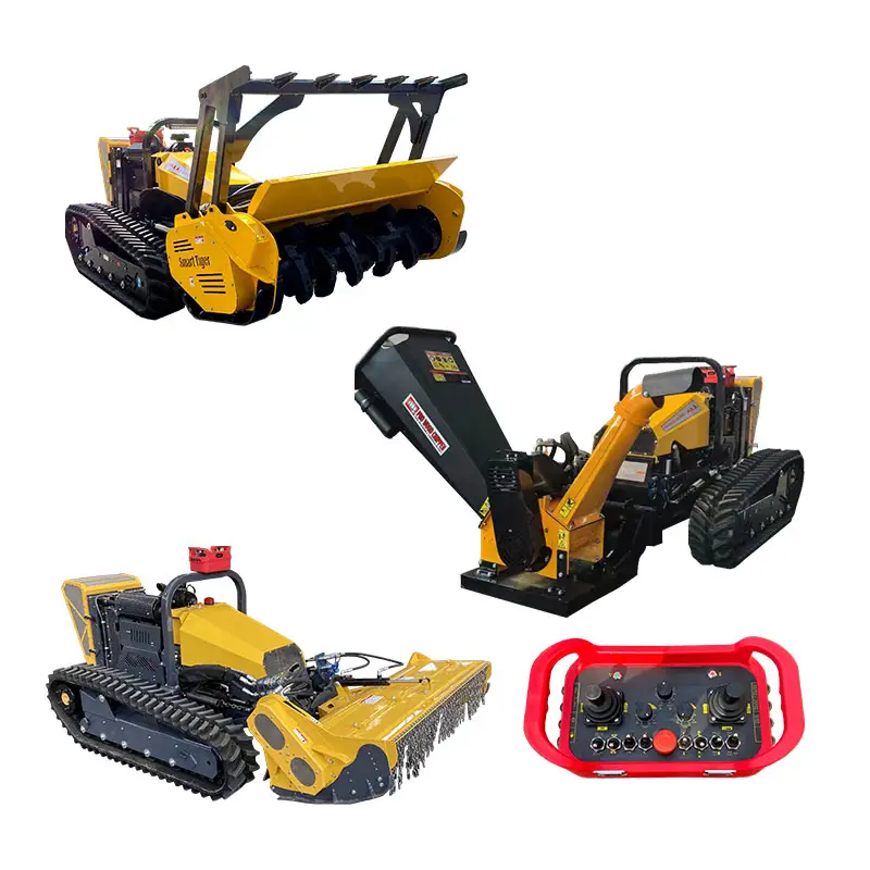 Trung Quốc giá rẻ Mini Crawler gỗ chipper 38hp Yanmar động cơ Crawler mulcer Crawler Máy cắt cỏ rừng máy móc