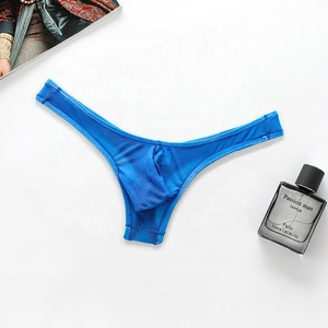 Venta al por mayor de Tanga de malla para hombres, Tanga fina translúcida japonesa para hombres, Tanga transparente de cintura baja y alta elasticidad para hombres - Product Image 2