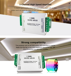 DC12V 24V 15A 5-канальный PWM RGBCT WW светодиодный ретранслятор усилитель пульт дистанционного управления для RGBWW света - Product Image 6