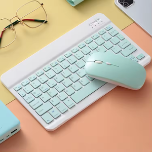 Kit de miniteclado y ratón inalámbrico recargable OEM para ordenador portátil, tableta móvil, combo de teclado y ratón - Product Image 2