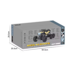 6 tekerlekler 1:10 Rc 1/10 ölçekli alaşım modelleri arabalar 4WD 2.4G Off Road tırmanma araba uzaktan kumanda hobi vücut kamyon Rc paletli kamyon - Product Image 5