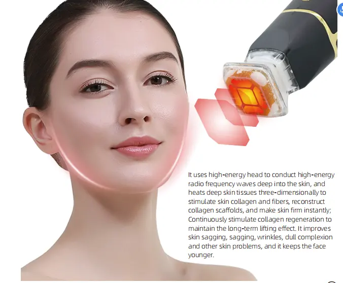 Handhold Face Lifting Skin Tightening rimozione delle rughe RF Fractional Face And Body Beauty Machine