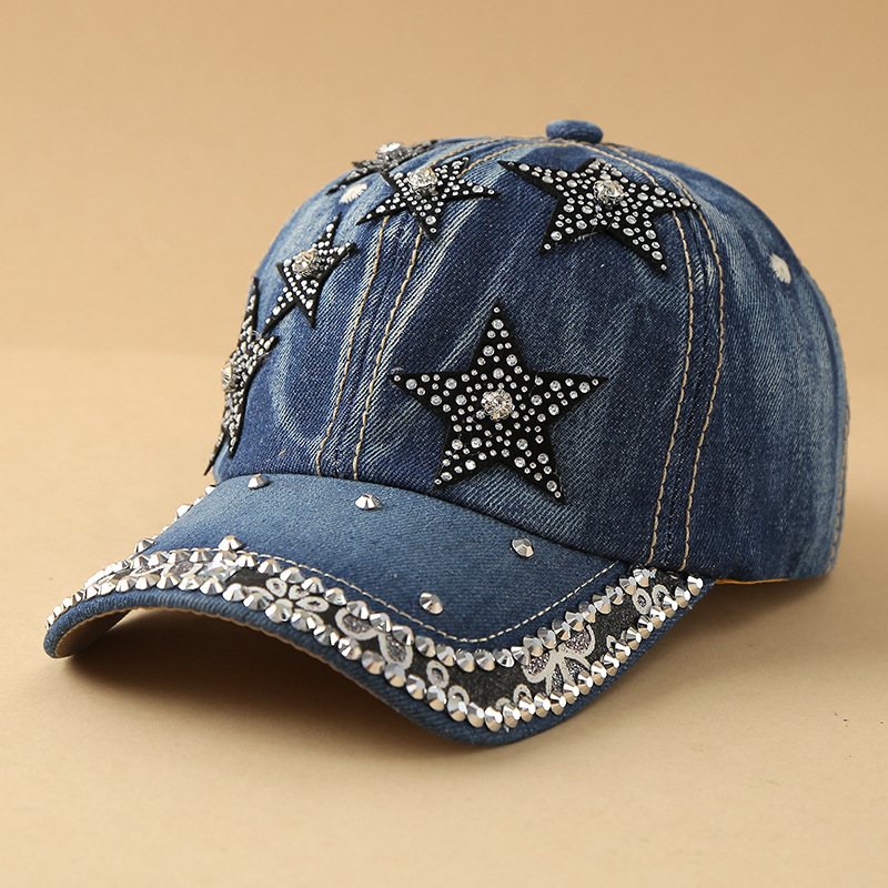 Pentagramme bleu jean