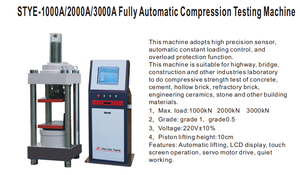 Máquina de prueba de compresión completamente automática de alta precisión para hormigón