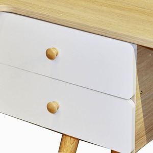 Mesa de estudio de madera, escritorio de ordenador portátil con almacenamiento, nuevo tipo - Product Image 3