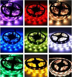 ชุดไฟเส้น LED RGB 5ม. 5050,ชุดคิตแถบไฟ LED + อะแดปเตอร์ + กุญแจรีโมท44ปุ่มสำหรับจีน