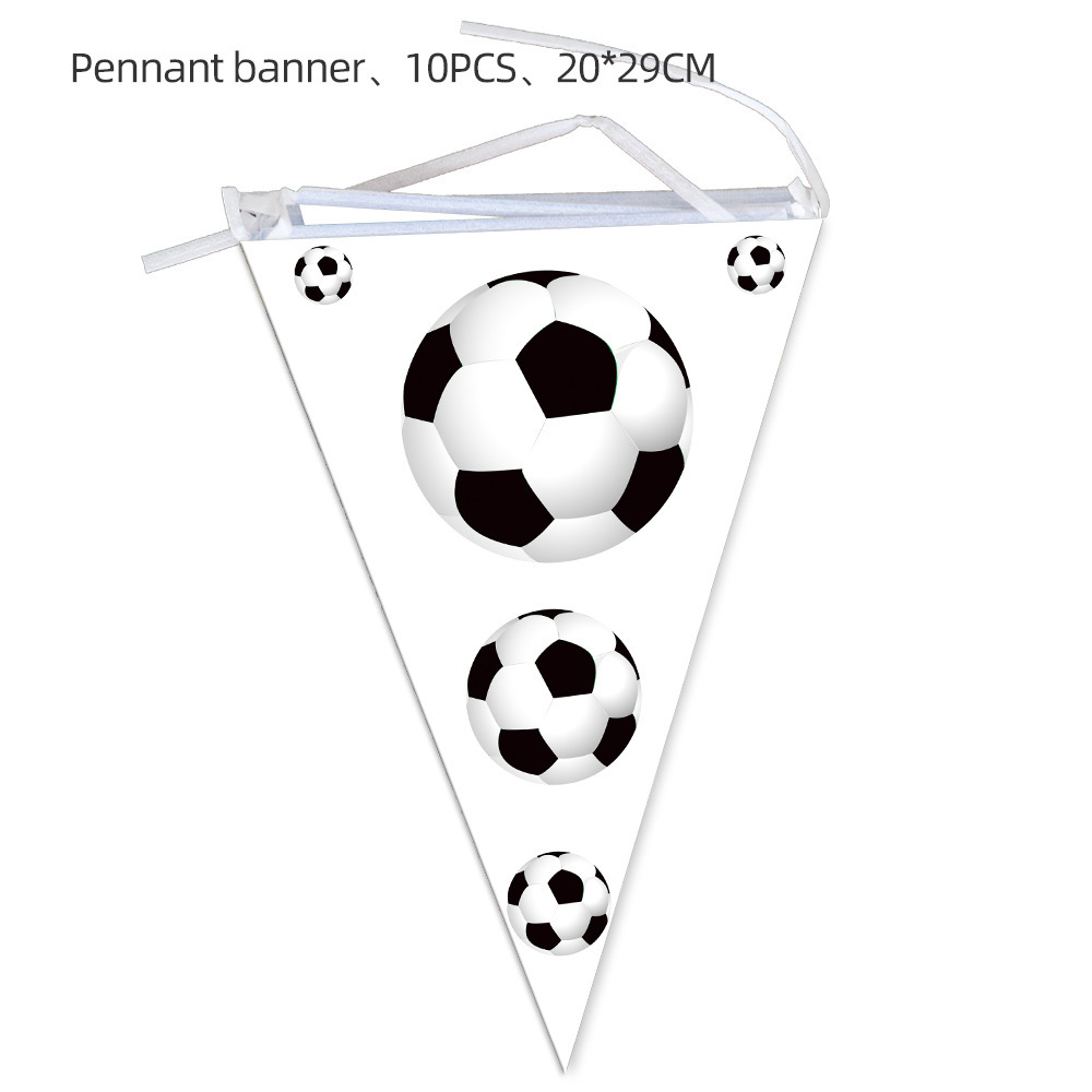 Bannière triangulaire noire - 1 pièce (10 drapeaux)