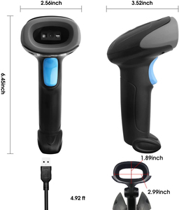 USB 2D Handheld Wired <strong>Barcode</strong> <strong>Scanner</strong> Supports Screen Scan <strong>UPC</strong> Bar Code Reader for Warehouse Library Supermarket - Product Image 4
