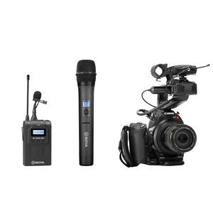 BOYA İle BY-WM8 PRO-K3 çift kanal röportaj Mic UHF kablosuz mikrofon sistemi el mikrofon ve alıcı - Product Image 6