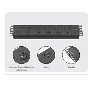 2U avustralya tip I 15A/10A 250V güç şeridi aşırı yük koruması gösterge işığı NFC veri merkezleri ve ofisler için sertifikalı - Product Image 4