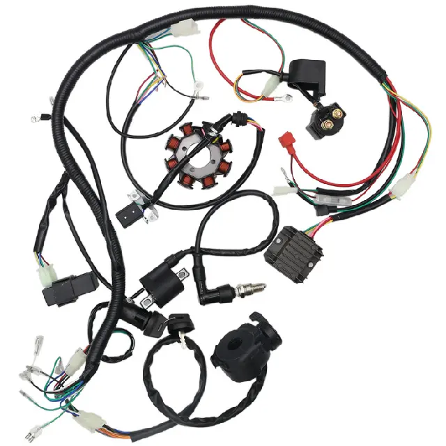 Полный набор монтажной схемы провода жгута электрика обмотки статора CDI для китайских ATV Quad 4 четыре колеса 150CC 200CC 250CC