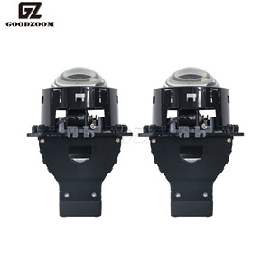GOODZOOM LED 3/6 çip bi-led lamba araç aydınlatma sistemi, farlar Biled projektör Lens far araba aksesuarları için 12V - Product Image 5