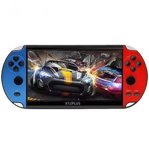 RTベストX12プラス7インチHDディスプレイハンドヘルドゲームコンソール内蔵ミニハンドヘルドクラシック10000ゲーム16GB - Product Image 1