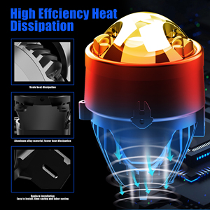 CLG11โปรเจคเตอร์ LED ลำแสงสูงต่ำ130W 3นิ้ว, แสงเลเซอร์3สีสำหรับขับรถไฟตัดหมอกสำหรับรถยนต์รถจักรยานยนต์ - Product Image 4
